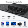 Solar Panel X30 solar charger showing USB-C, USB-A, and DC ports